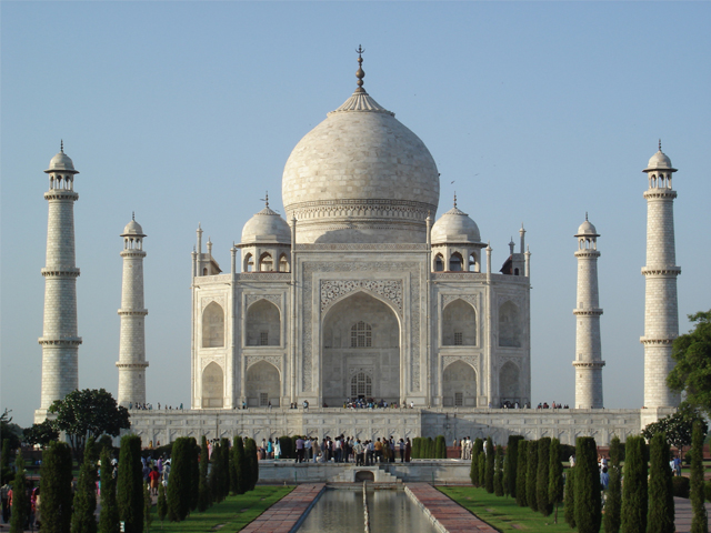 Originalfoto des Taj Mahal.